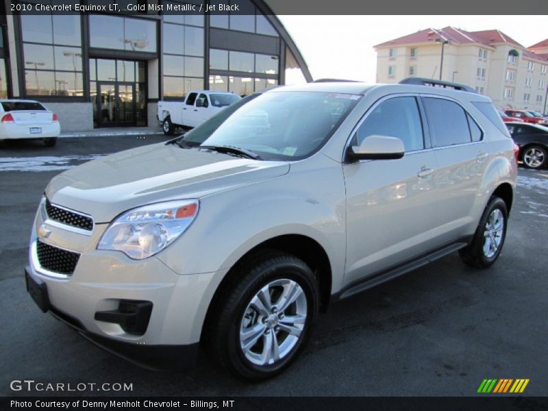 Gold Mist Metallic / Jet Black 2010 Chevrolet Equinox LT