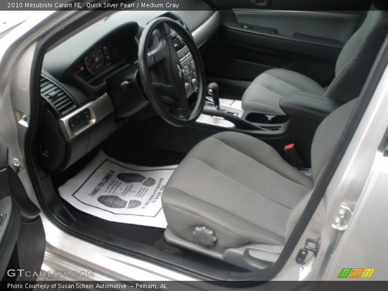 Quick Silver Pearl / Medium Gray 2010 Mitsubishi Galant FE