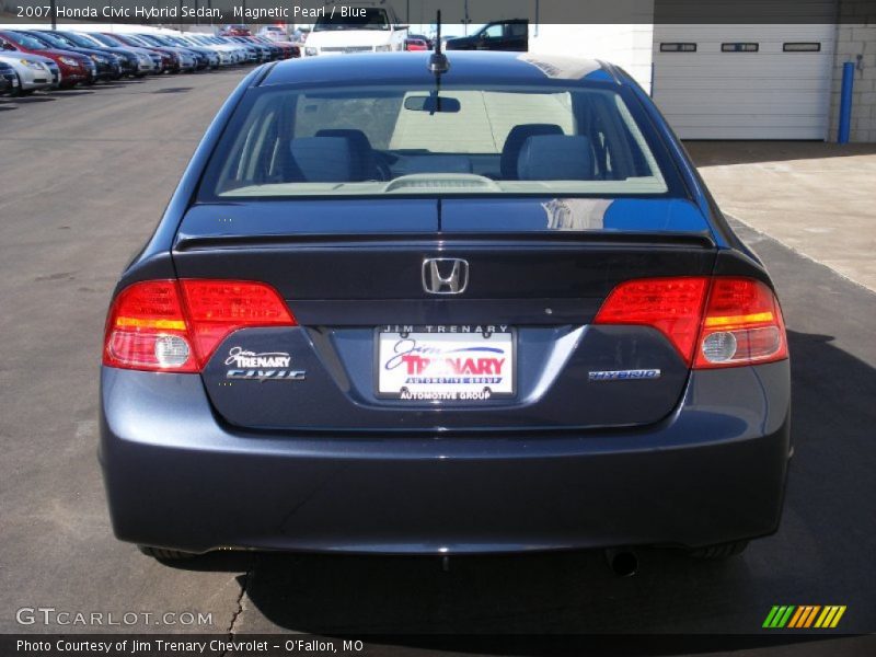 Magnetic Pearl / Blue 2007 Honda Civic Hybrid Sedan