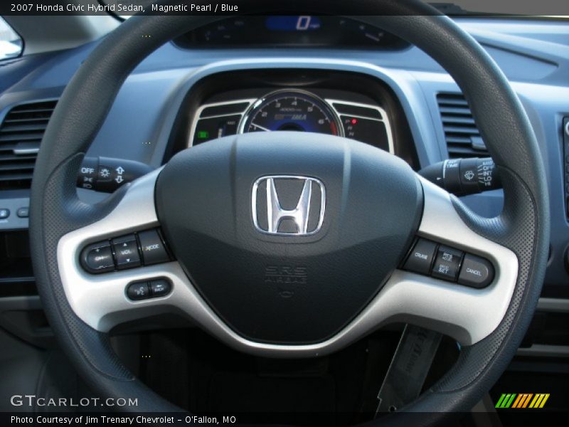 Magnetic Pearl / Blue 2007 Honda Civic Hybrid Sedan