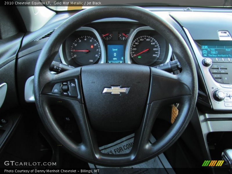 Gold Mist Metallic / Jet Black 2010 Chevrolet Equinox LT