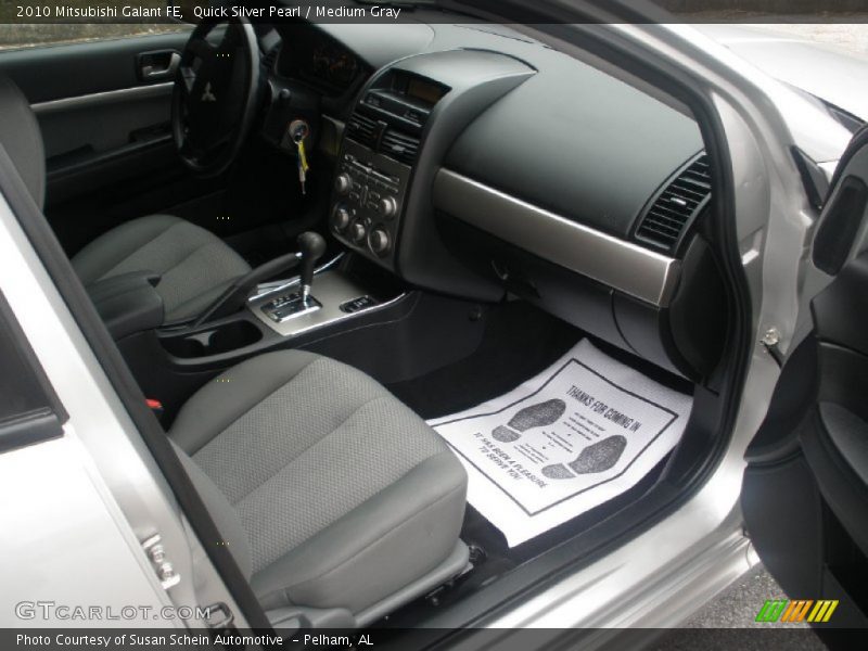 Quick Silver Pearl / Medium Gray 2010 Mitsubishi Galant FE
