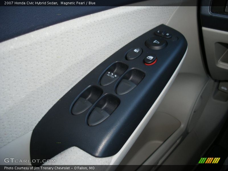 Magnetic Pearl / Blue 2007 Honda Civic Hybrid Sedan