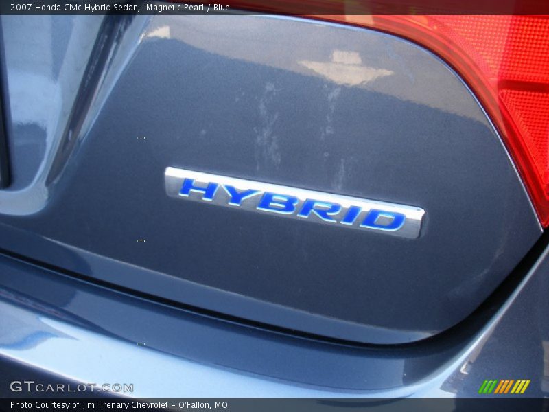 Magnetic Pearl / Blue 2007 Honda Civic Hybrid Sedan