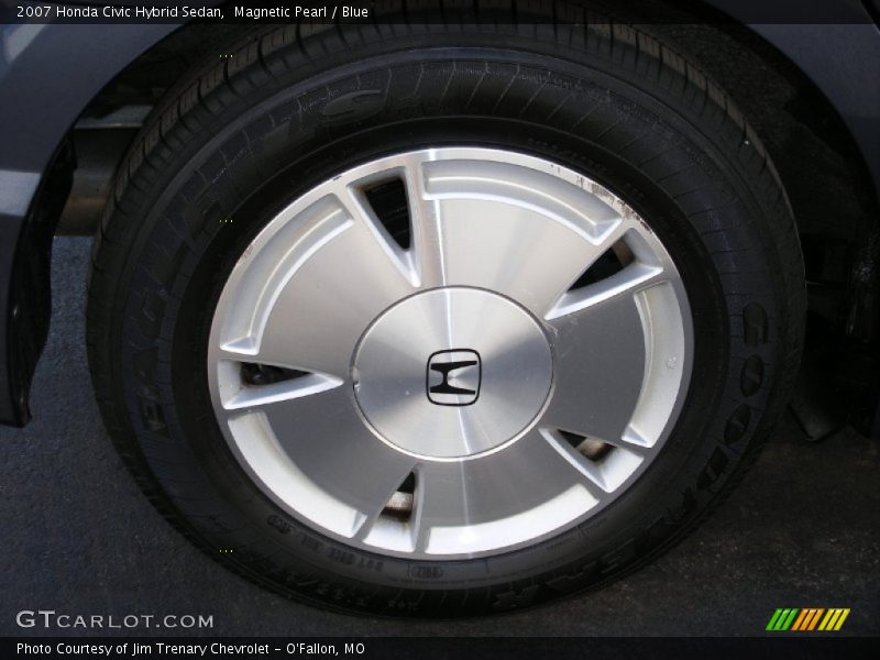 Magnetic Pearl / Blue 2007 Honda Civic Hybrid Sedan