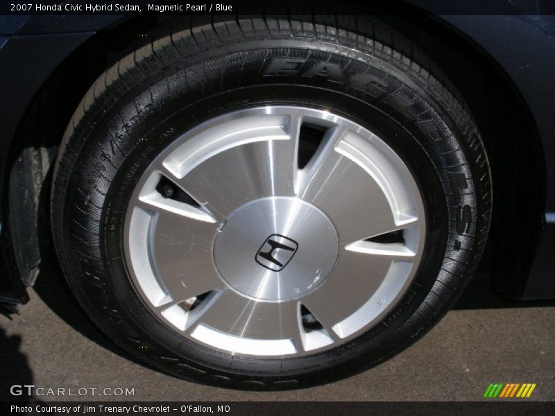 Magnetic Pearl / Blue 2007 Honda Civic Hybrid Sedan