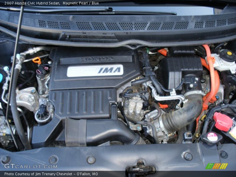 Magnetic Pearl / Blue 2007 Honda Civic Hybrid Sedan