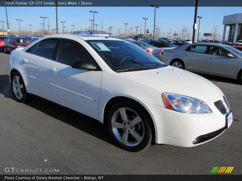 Ivory White / Ebony 2006 Pontiac G6 GTP Sedan