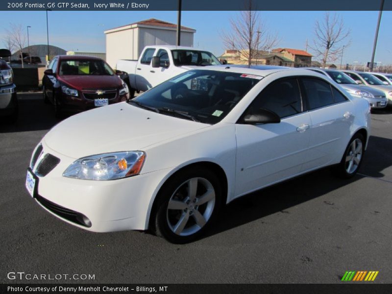 Ivory White / Ebony 2006 Pontiac G6 GTP Sedan