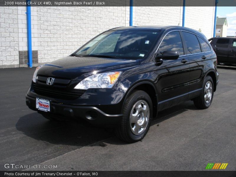 Nighthawk Black Pearl / Black 2008 Honda CR-V LX 4WD