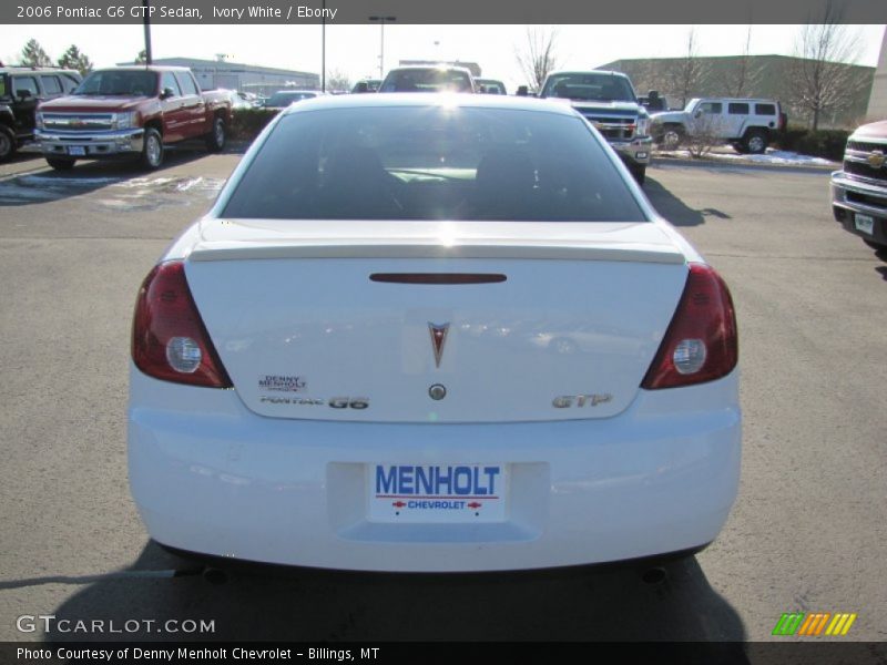 Ivory White / Ebony 2006 Pontiac G6 GTP Sedan