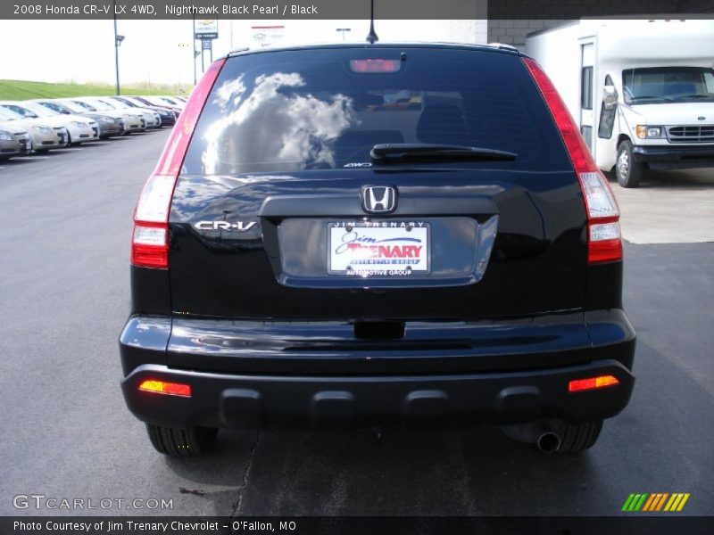 Nighthawk Black Pearl / Black 2008 Honda CR-V LX 4WD