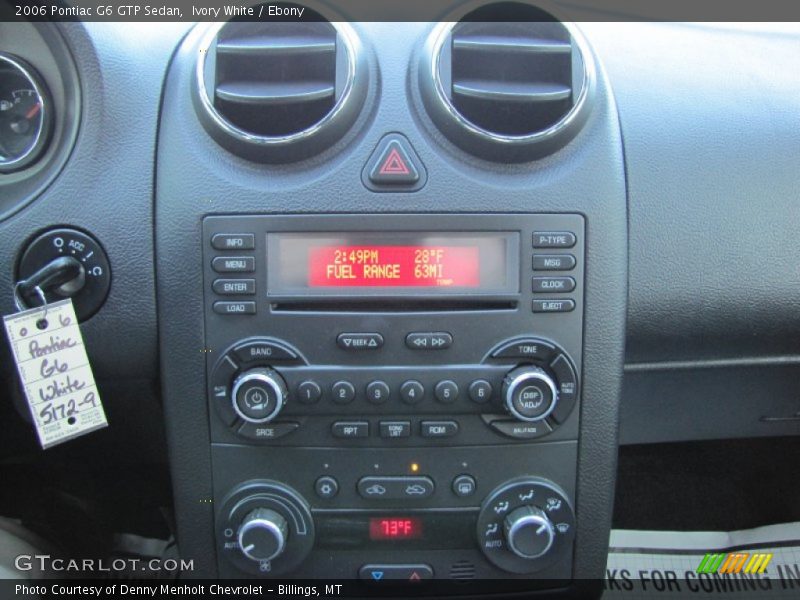 Ivory White / Ebony 2006 Pontiac G6 GTP Sedan