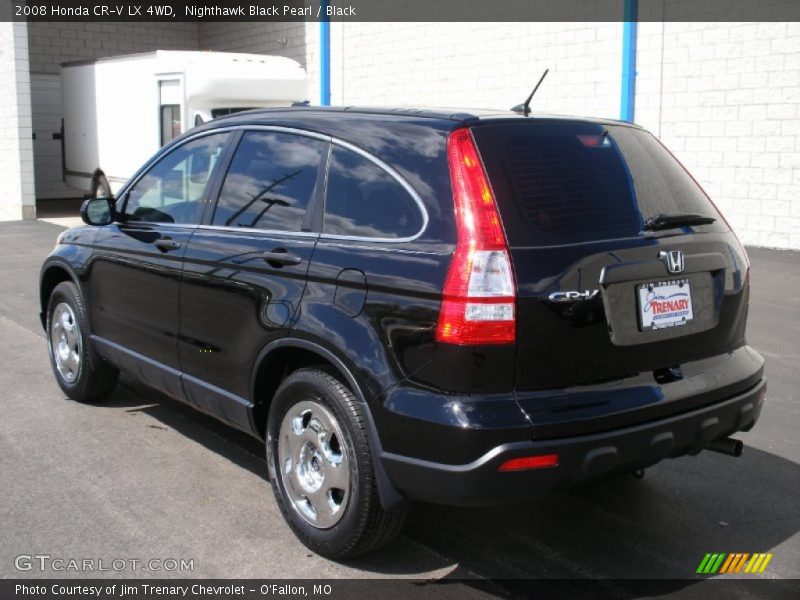 Nighthawk Black Pearl / Black 2008 Honda CR-V LX 4WD