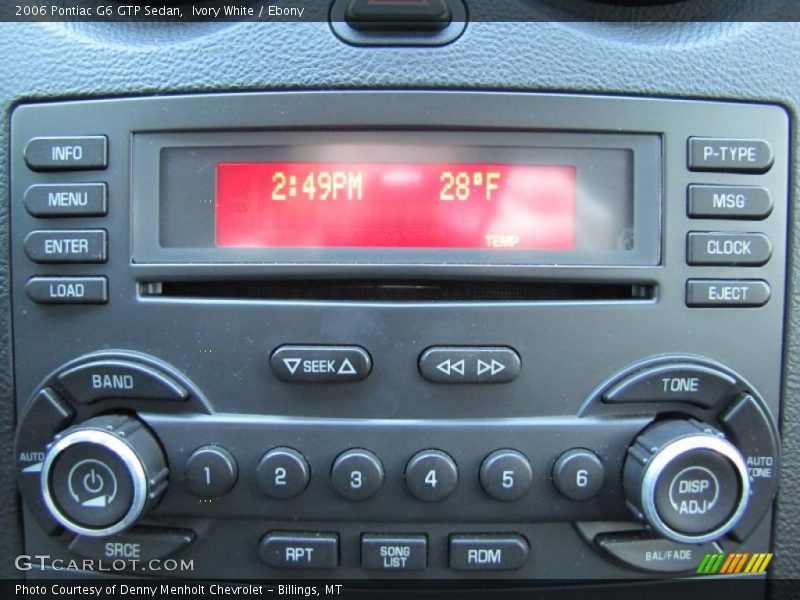 Ivory White / Ebony 2006 Pontiac G6 GTP Sedan