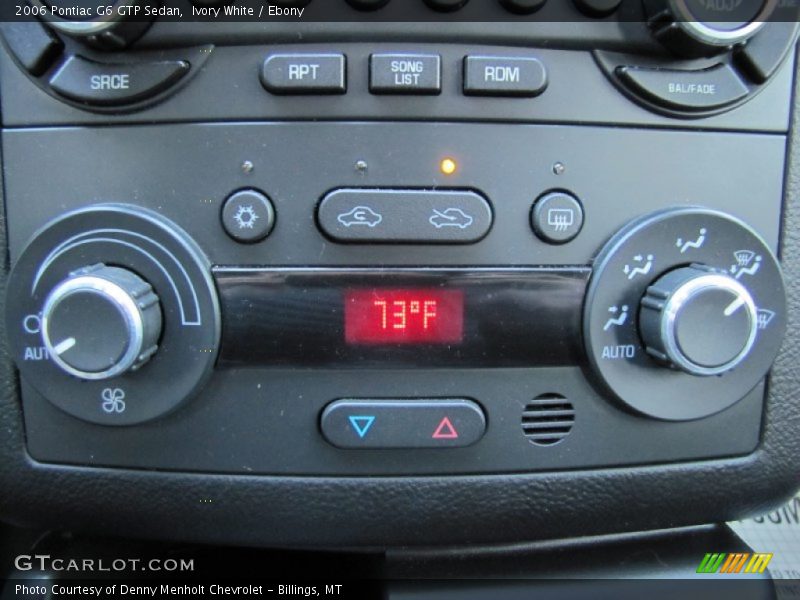 Ivory White / Ebony 2006 Pontiac G6 GTP Sedan