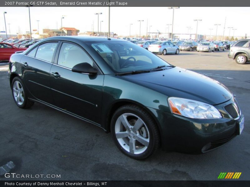 Emerald Green Metallic / Light Taupe 2007 Pontiac G6 GTP Sedan