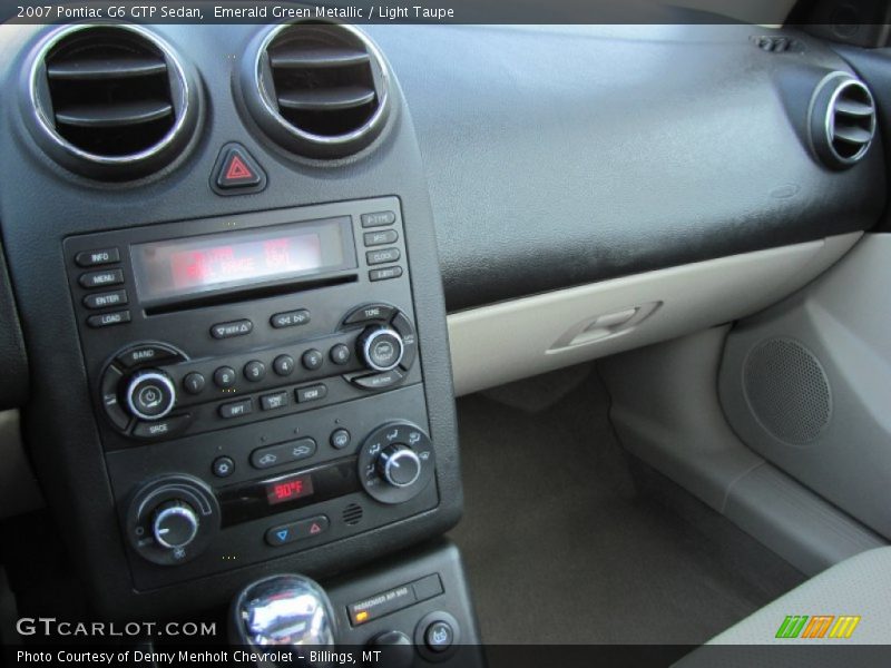 Emerald Green Metallic / Light Taupe 2007 Pontiac G6 GTP Sedan