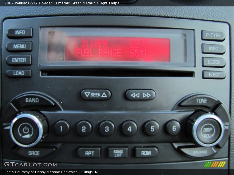 Audio System of 2007 G6 GTP Sedan