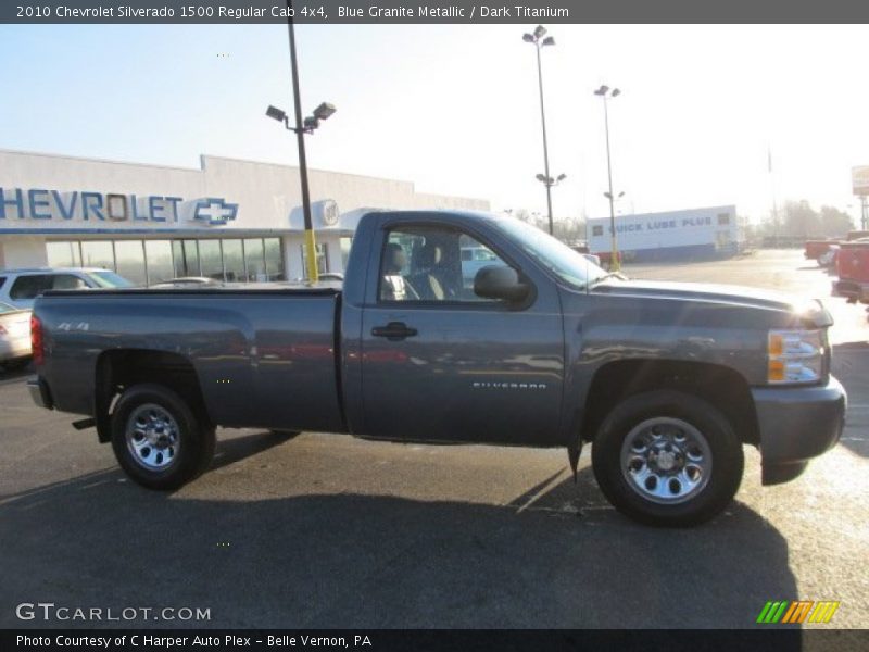 Blue Granite Metallic / Dark Titanium 2010 Chevrolet Silverado 1500 Regular Cab 4x4