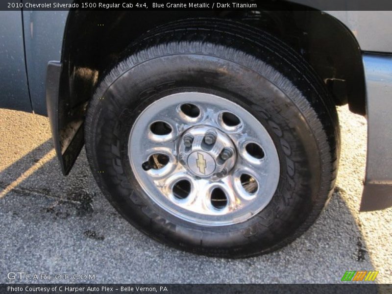 Blue Granite Metallic / Dark Titanium 2010 Chevrolet Silverado 1500 Regular Cab 4x4