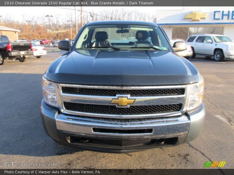 Blue Granite Metallic / Dark Titanium 2010 Chevrolet Silverado 1500 Regular Cab 4x4