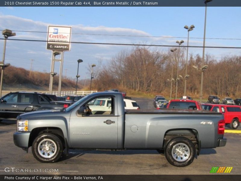 Blue Granite Metallic / Dark Titanium 2010 Chevrolet Silverado 1500 Regular Cab 4x4