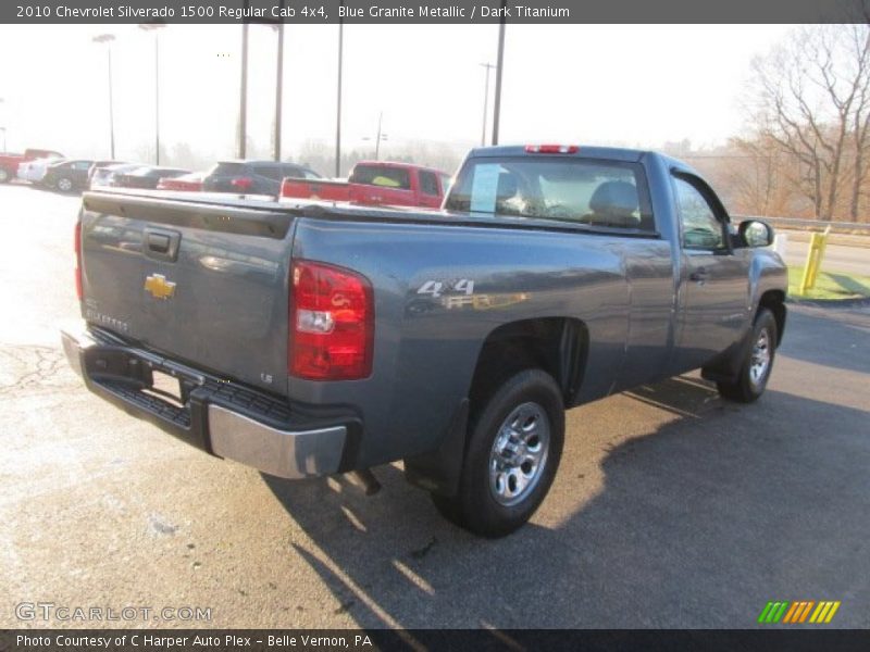 Blue Granite Metallic / Dark Titanium 2010 Chevrolet Silverado 1500 Regular Cab 4x4