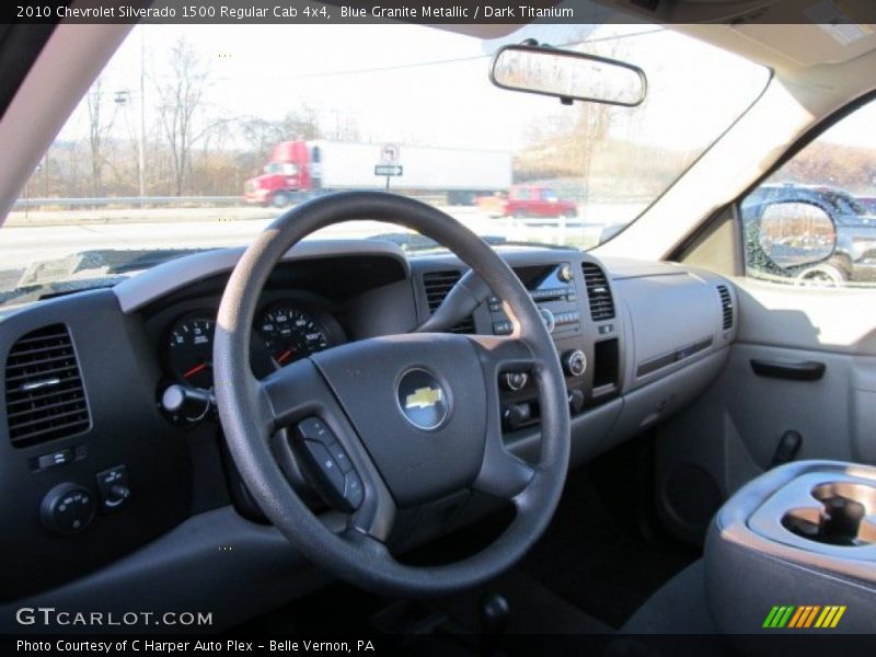 Blue Granite Metallic / Dark Titanium 2010 Chevrolet Silverado 1500 Regular Cab 4x4