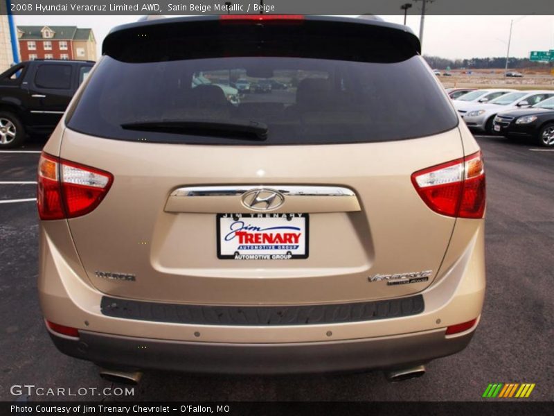 Satin Beige Metallic / Beige 2008 Hyundai Veracruz Limited AWD