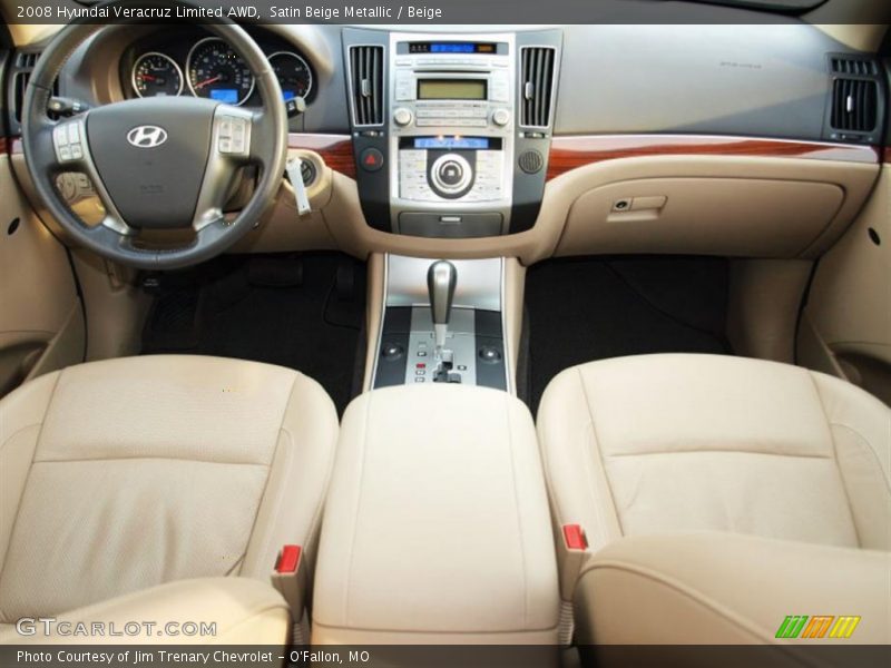 Satin Beige Metallic / Beige 2008 Hyundai Veracruz Limited AWD