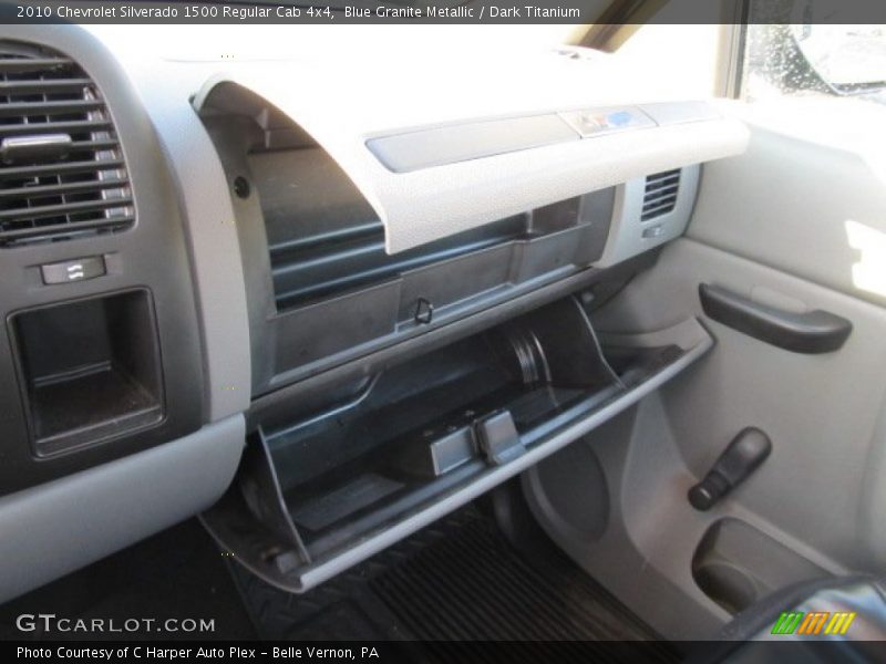 Blue Granite Metallic / Dark Titanium 2010 Chevrolet Silverado 1500 Regular Cab 4x4