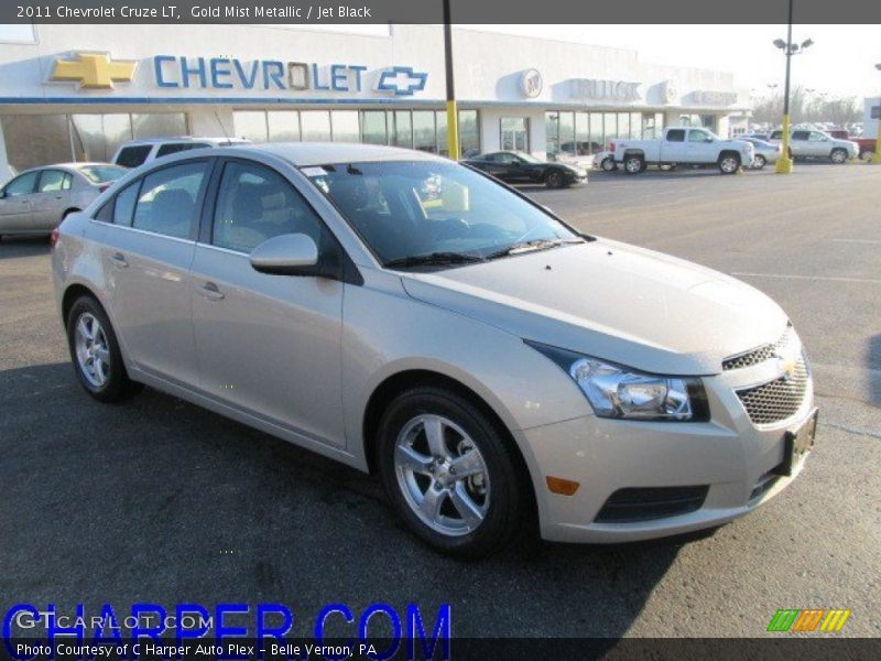 Gold Mist Metallic / Jet Black 2011 Chevrolet Cruze LT