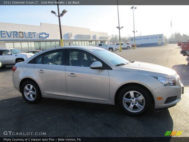 Gold Mist Metallic / Jet Black 2011 Chevrolet Cruze LT