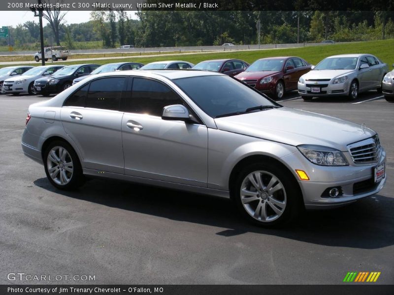 Iridium Silver Metallic / Black 2008 Mercedes-Benz C 300 4Matic Luxury
