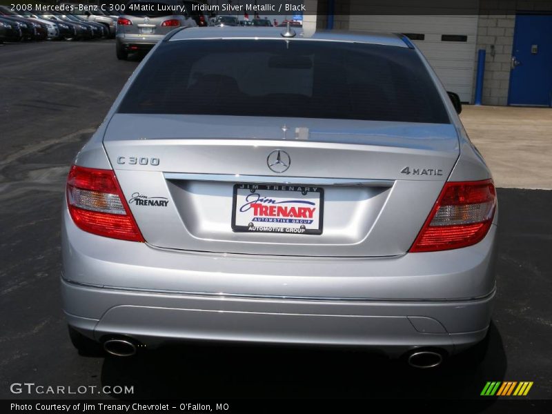 Iridium Silver Metallic / Black 2008 Mercedes-Benz C 300 4Matic Luxury