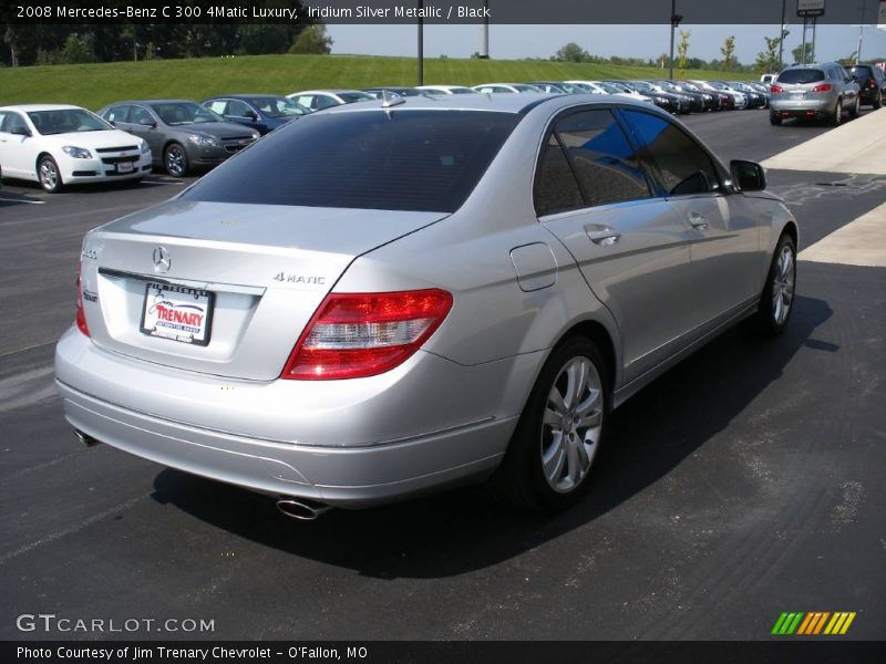 Iridium Silver Metallic / Black 2008 Mercedes-Benz C 300 4Matic Luxury