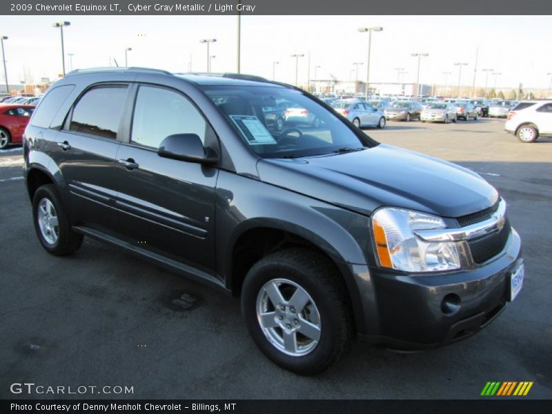 Cyber Gray Metallic / Light Gray 2009 Chevrolet Equinox LT