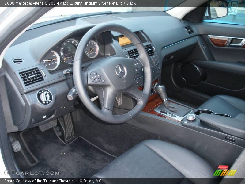 Iridium Silver Metallic / Black 2008 Mercedes-Benz C 300 4Matic Luxury