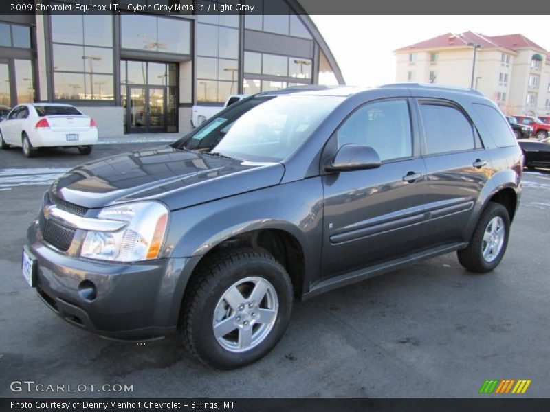 Cyber Gray Metallic / Light Gray 2009 Chevrolet Equinox LT