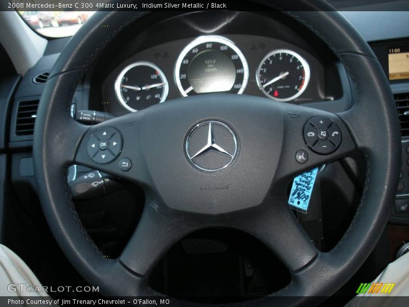 Iridium Silver Metallic / Black 2008 Mercedes-Benz C 300 4Matic Luxury