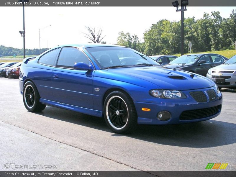 Impulse Blue Metallic / Black 2006 Pontiac GTO Coupe