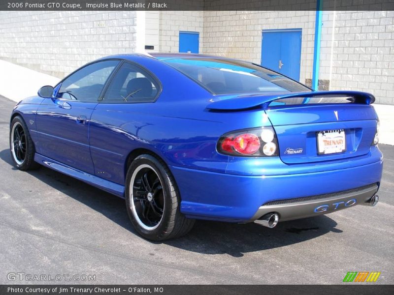 Impulse Blue Metallic / Black 2006 Pontiac GTO Coupe