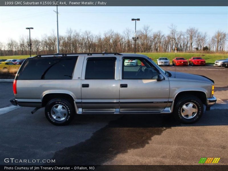 Pewter Metallic / Ruby 1999 GMC Suburban K1500 SLE 4x4
