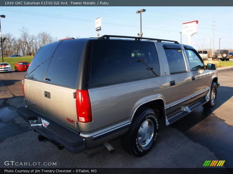 Pewter Metallic / Ruby 1999 GMC Suburban K1500 SLE 4x4