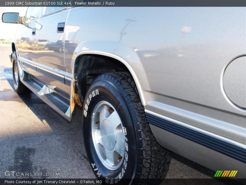 Pewter Metallic / Ruby 1999 GMC Suburban K1500 SLE 4x4