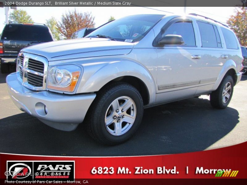 Brilliant Silver Metallic / Medium Slate Gray 2004 Dodge Durango SLT