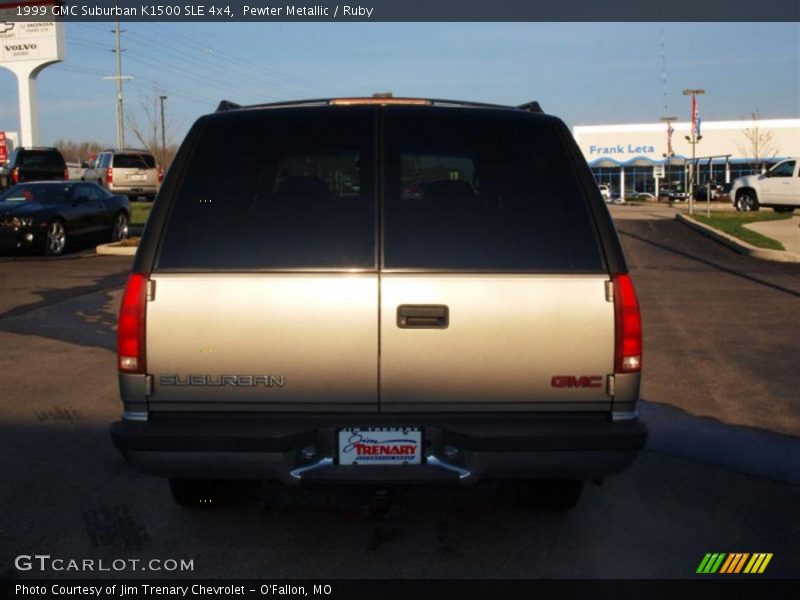 Pewter Metallic / Ruby 1999 GMC Suburban K1500 SLE 4x4