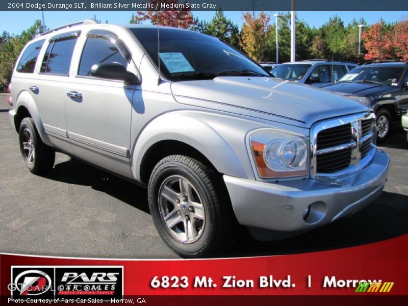 Brilliant Silver Metallic / Medium Slate Gray 2004 Dodge Durango SLT