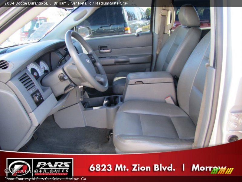 Brilliant Silver Metallic / Medium Slate Gray 2004 Dodge Durango SLT